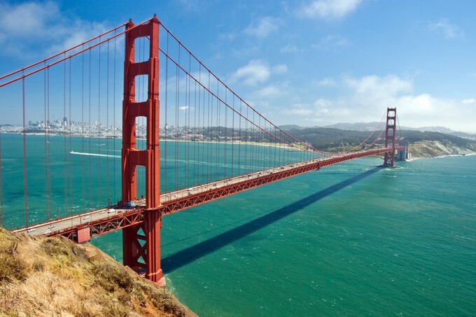 The Golden Gate Bridge in San Francisco